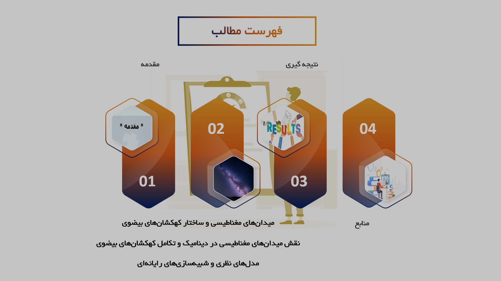 پاورپوینت در مورد نقش میدان‌های مغناطیسی در تشکیل کهکشان‌های بیضوی